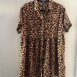 Missguided Animal Print Dress